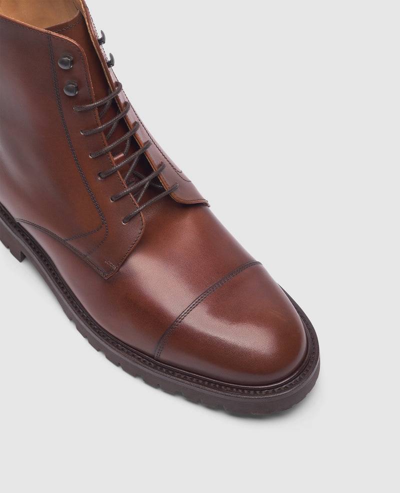 Shoepassion Jones CDB3 Derby Boot in Mittelbraun - Henry Stevens Shoepassion Im Verkauf