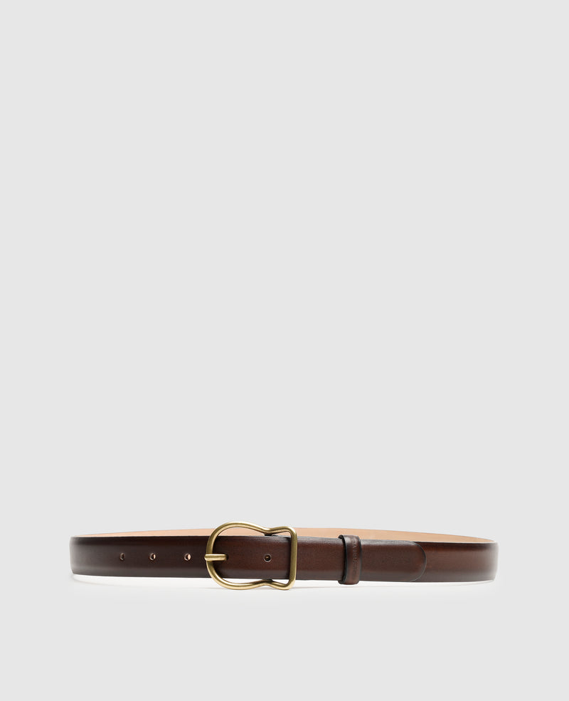 Shoepassion Edler Damengürtel aus Leder mit Handfinish Henry Stevens Shoepassion