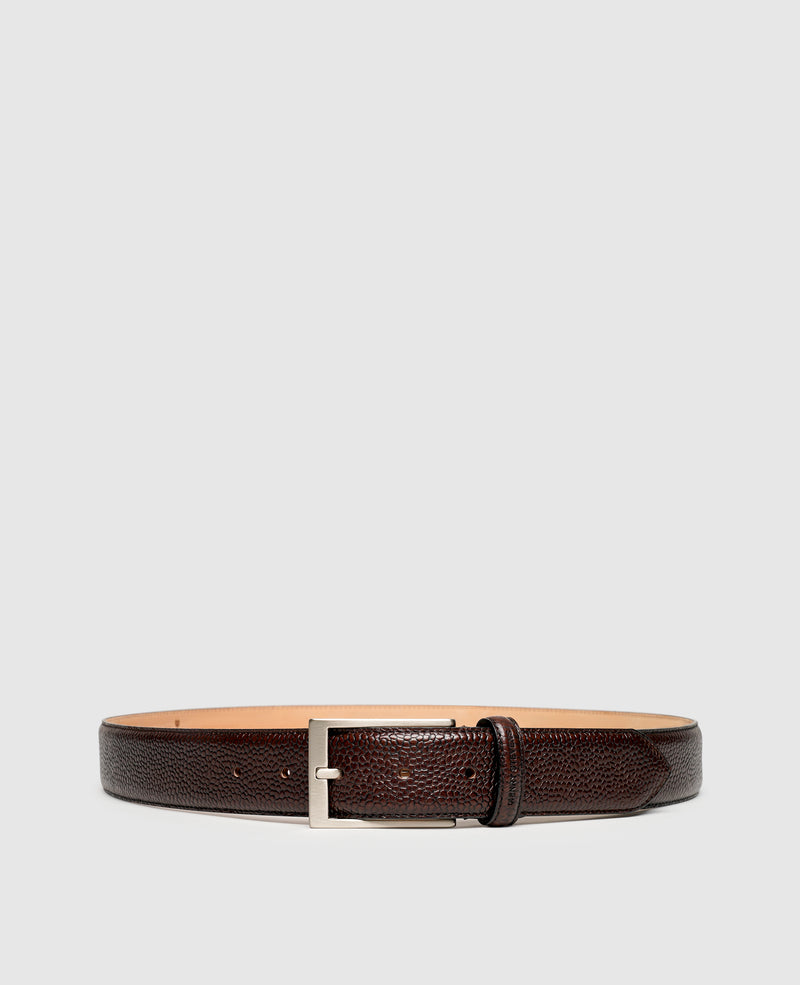 Shoepassion Markanter Herrengürtel aus Scotchgrain Leder Henry Stevens Shoepassion