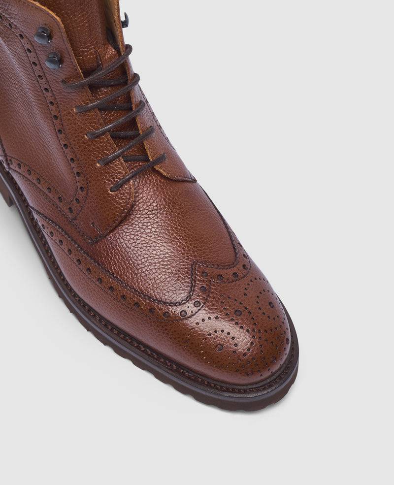 Shoepassion Winston FBDB6 Derby Boot in Mittelbraun - Henry Stevens Shoepassion Preisnachlass
