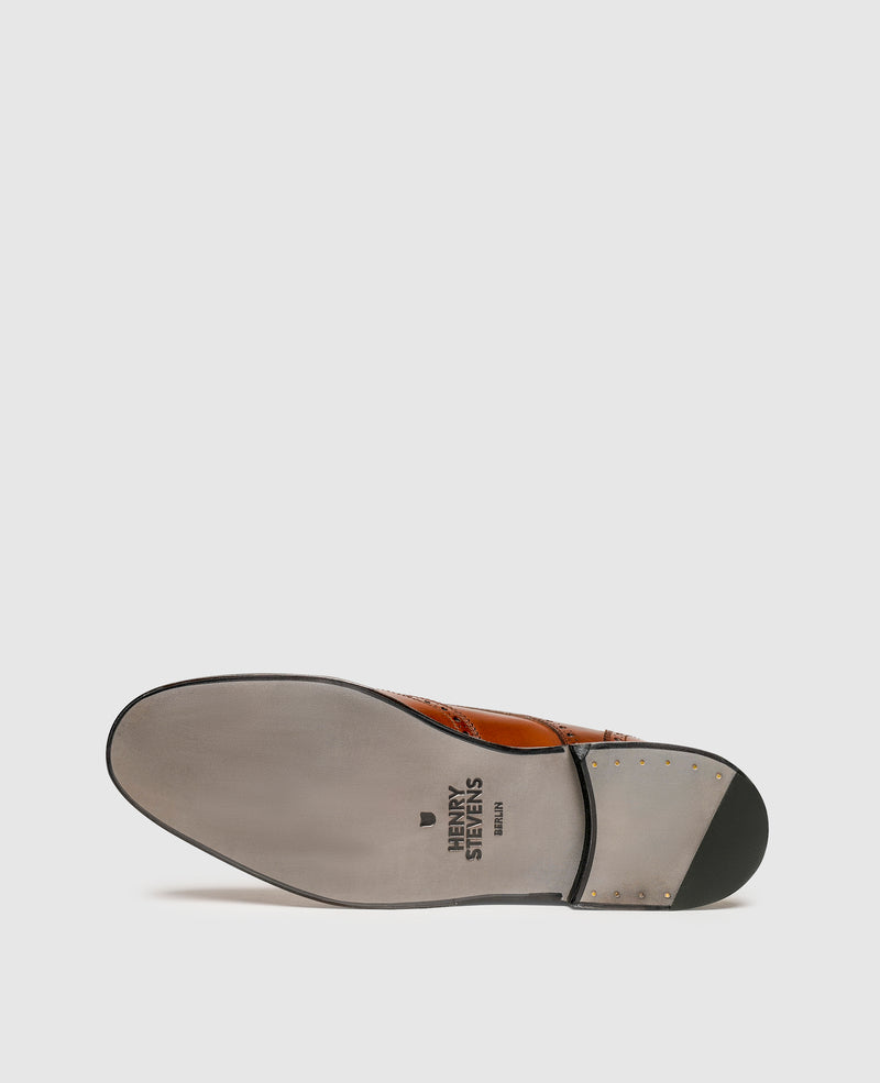 Shoepassion Rahmengenähte Full-Brogue Derby Herrenschuhe mit Glattleder Shoepassion Black Friday