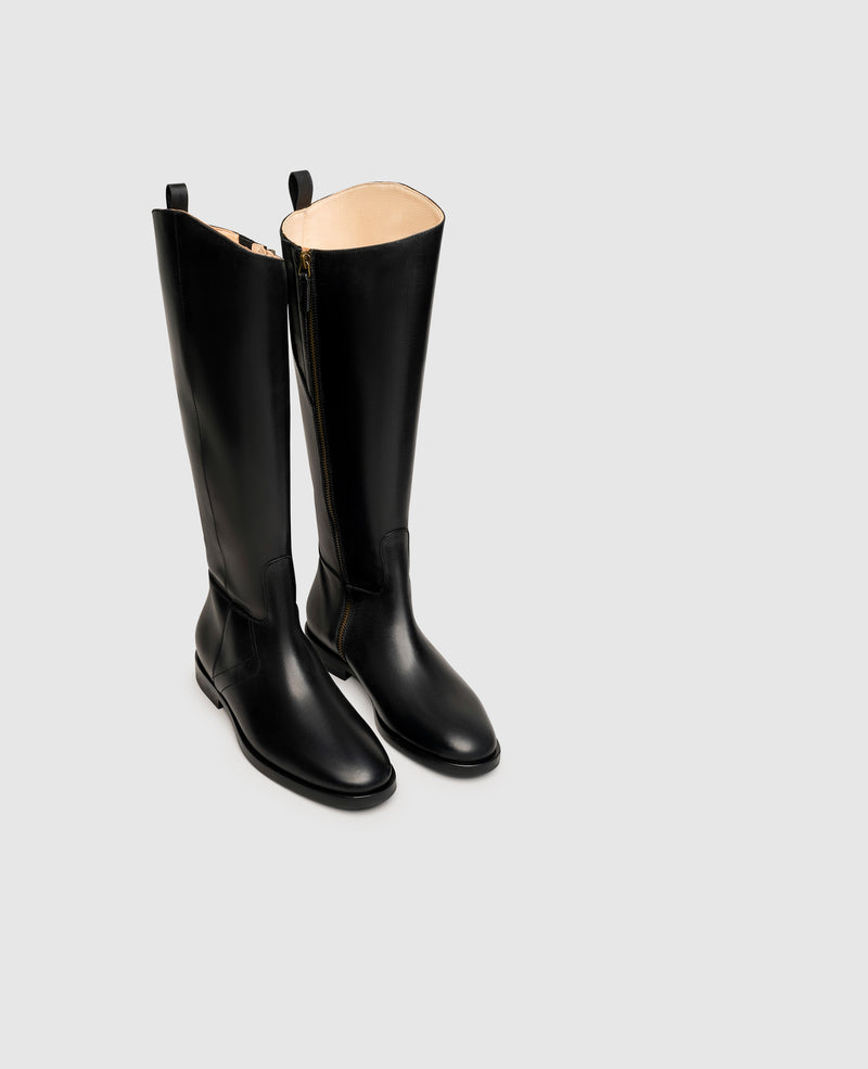 Shoepassion Klassischer Glattleder-Schaftstiefel für Damen Henry Stevens Shoepassion Wochenangebot