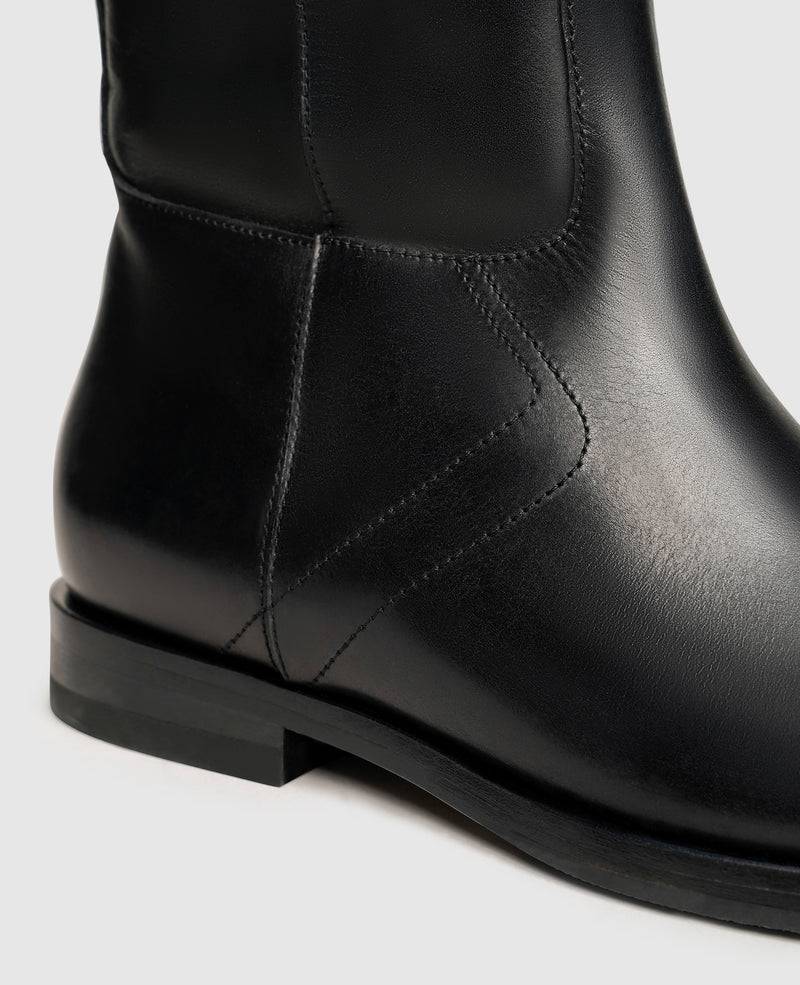 Shoepassion Klassischer Glattleder-Schaftstiefel für Damen Henry Stevens Shoepassion Wochenangebot