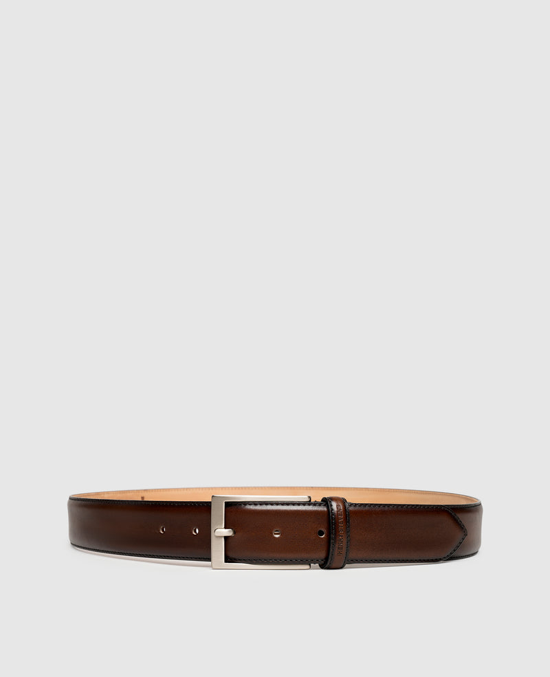 Shoepassion Edler Herrengürtel aus Leder mit Handfinish Henry Stevens Shoepassion