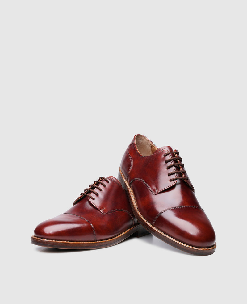 Shoepassion Heinrich Dinkelacker Captoe Derby aus Toscana Calf Shoepassion Begrenzte Freigabe