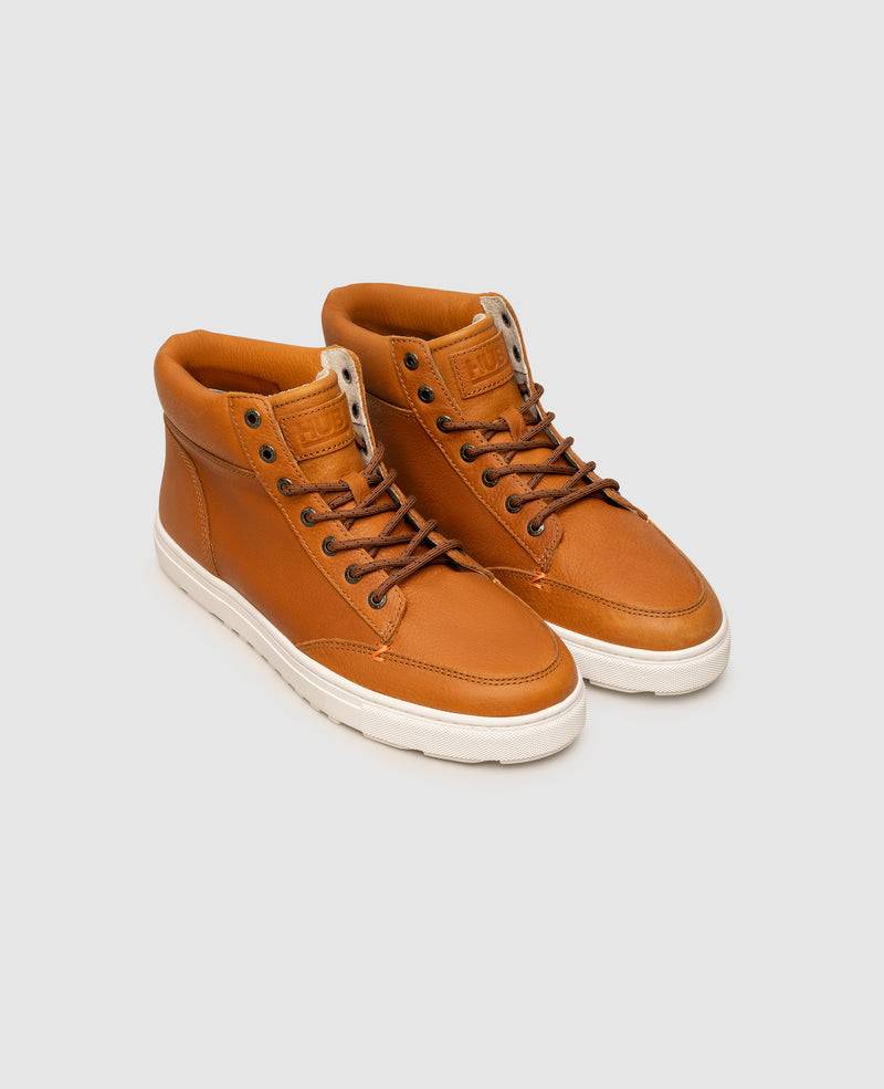 Shoepassion Herren High-Top Sneaker aus Rauleder HUB bei Shoepassion Preisnachlass