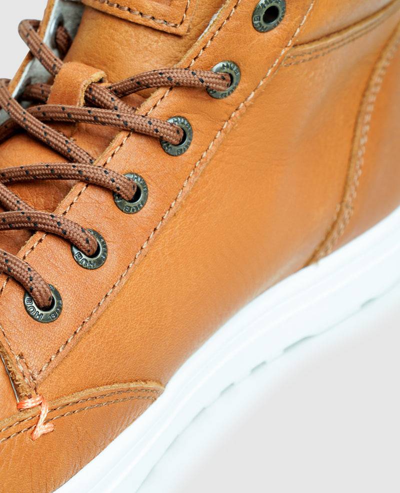 Shoepassion Herren High-Top Sneaker aus Rauleder HUB bei Shoepassion Preisnachlass