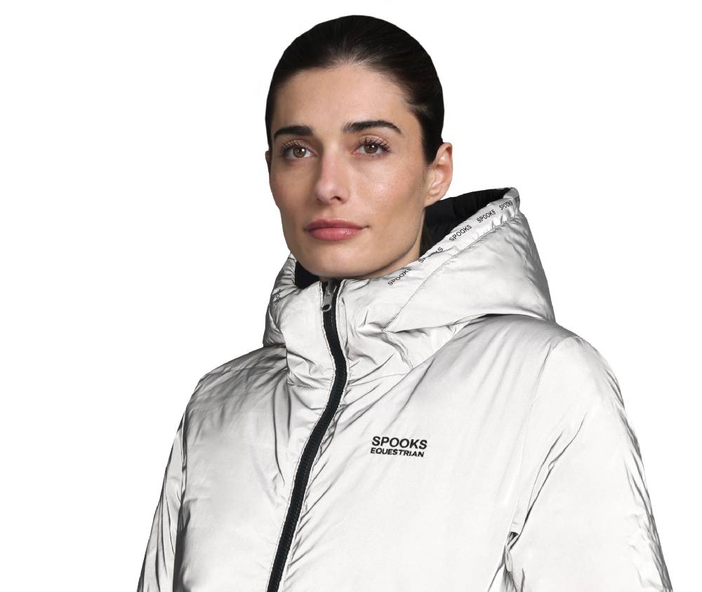 Spooks Lanah Reversible Long Coat Reflective Super Rabatt