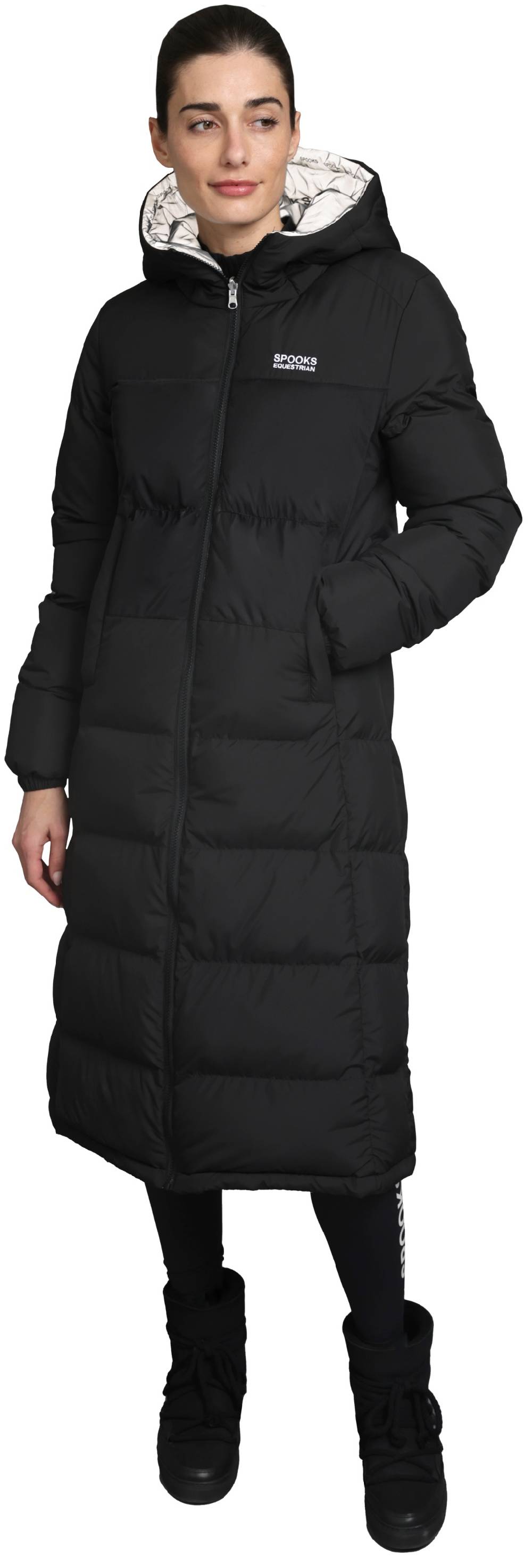 Spooks Lanah Reversible Long Coat Reflective Super Rabatt