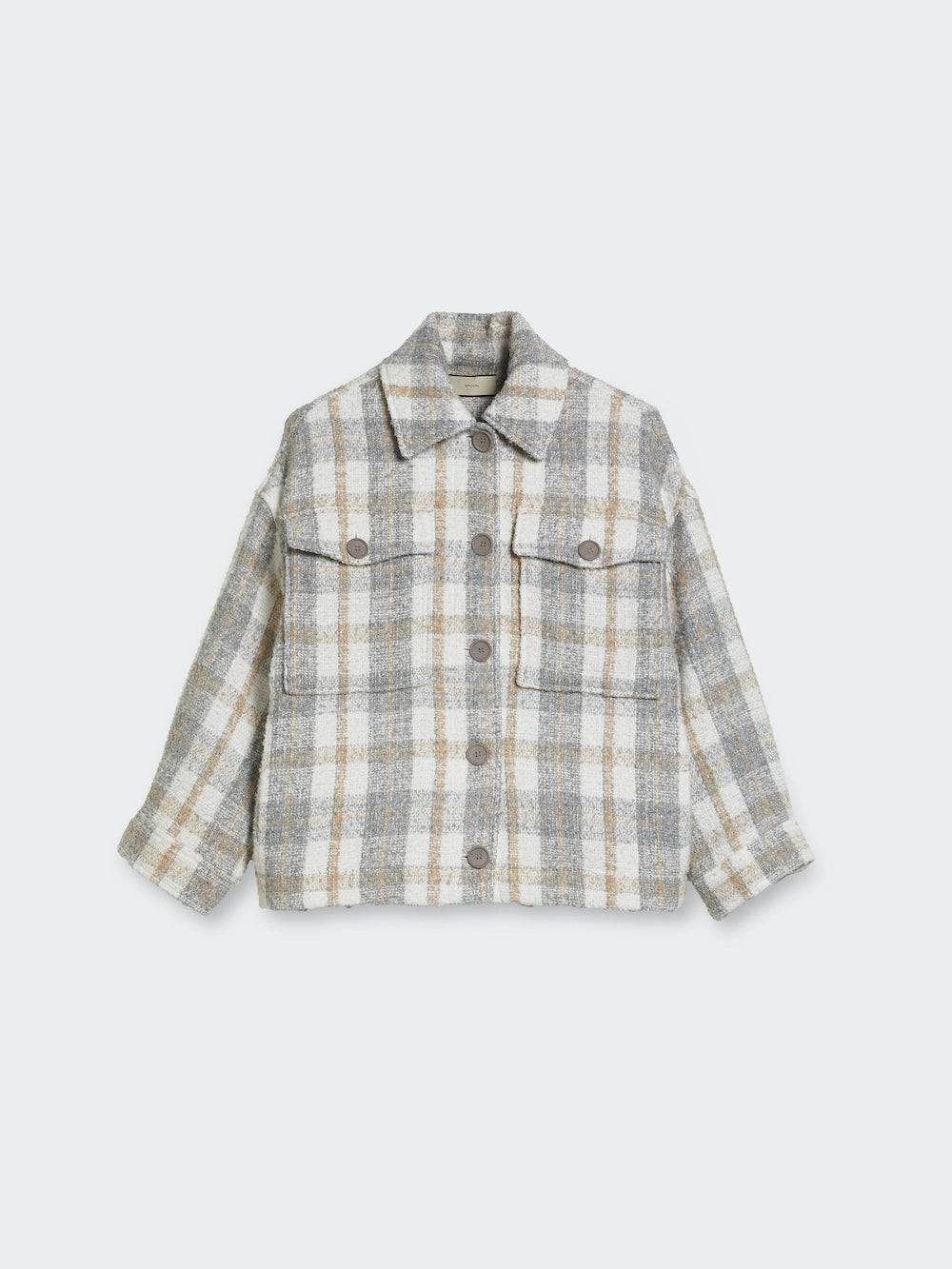 Spoon Golf Oversized Bouclé Check Jacket JETZT KAUFEN