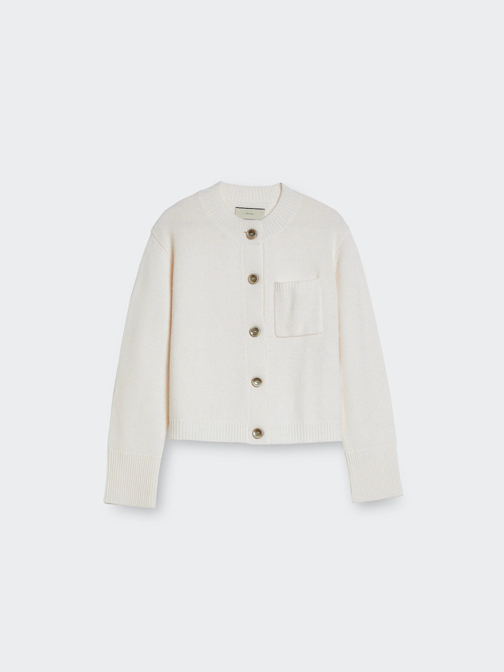 Spoon Golf Cropped Wool- Cashmere Cardigan Online Shopping
