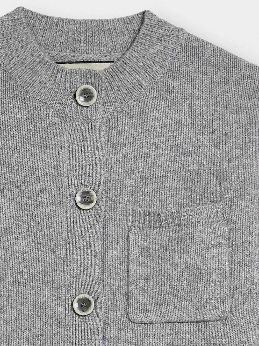 Spoon Golf Cropped Wool- Cashmere Cardigan Saisonschlussverkauf