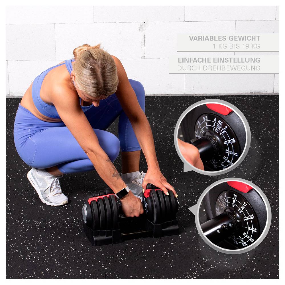 Sport Tec Sport-Tec 3-in-1 Multi Hantel-Set 1-19 kg Super Sparpreis