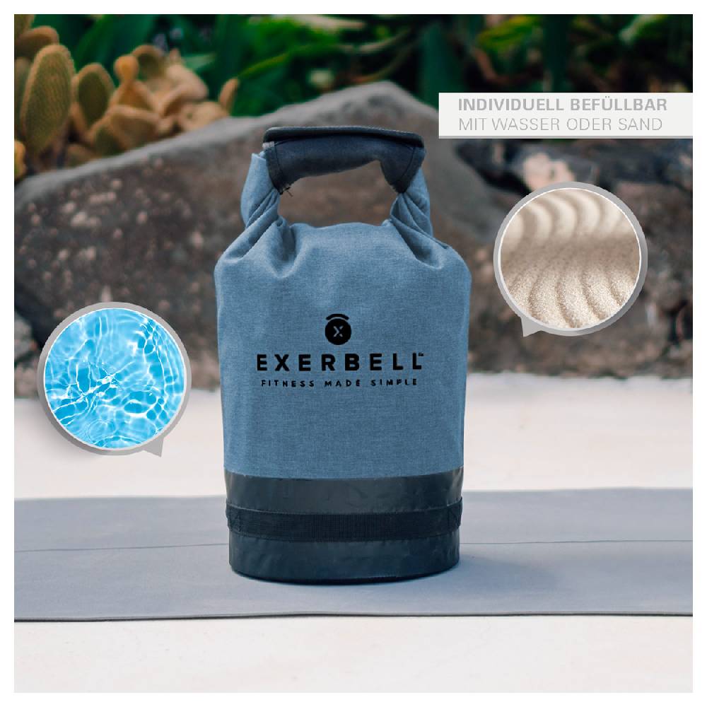 Sport Tec Exerbell faltbare Kettlebell, befüllbar bis 14 kg Kostenlose Rückgabe