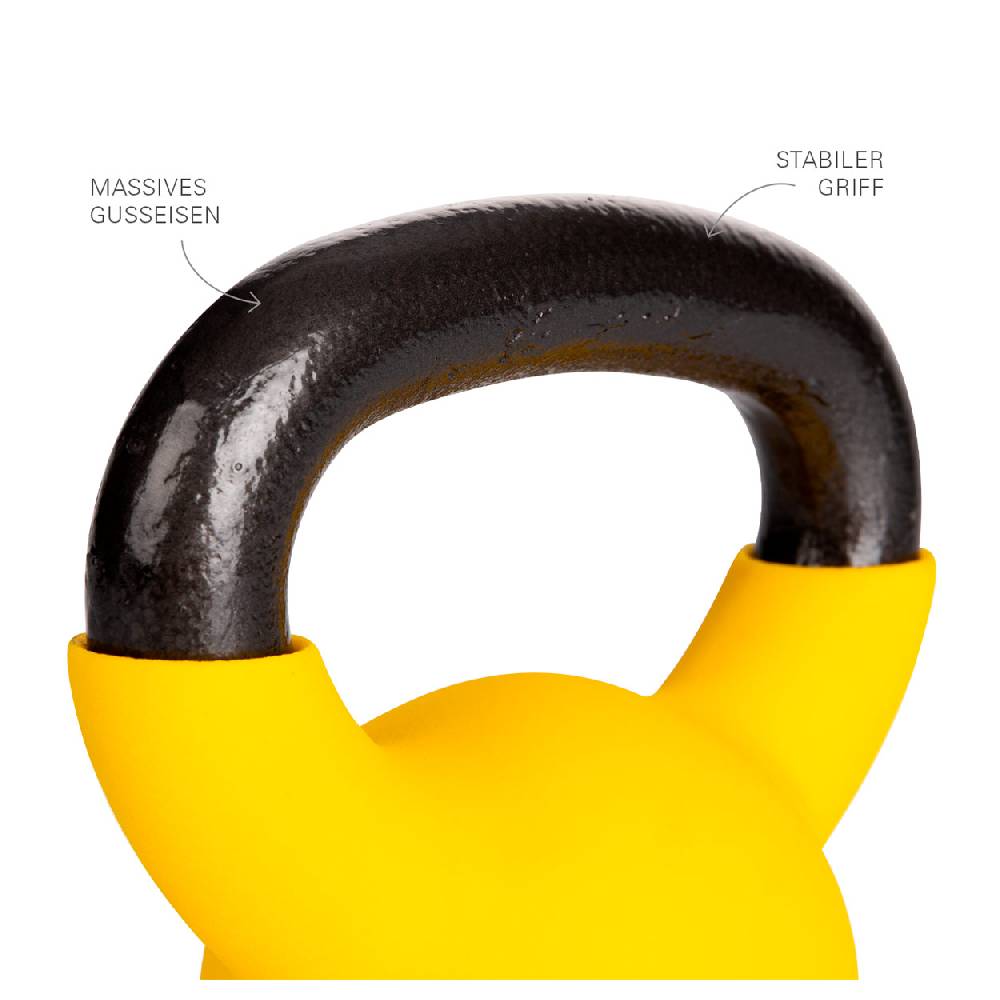 Sport Tec Kettlebell, 4 kg, gelb Begrenzte Freigabe