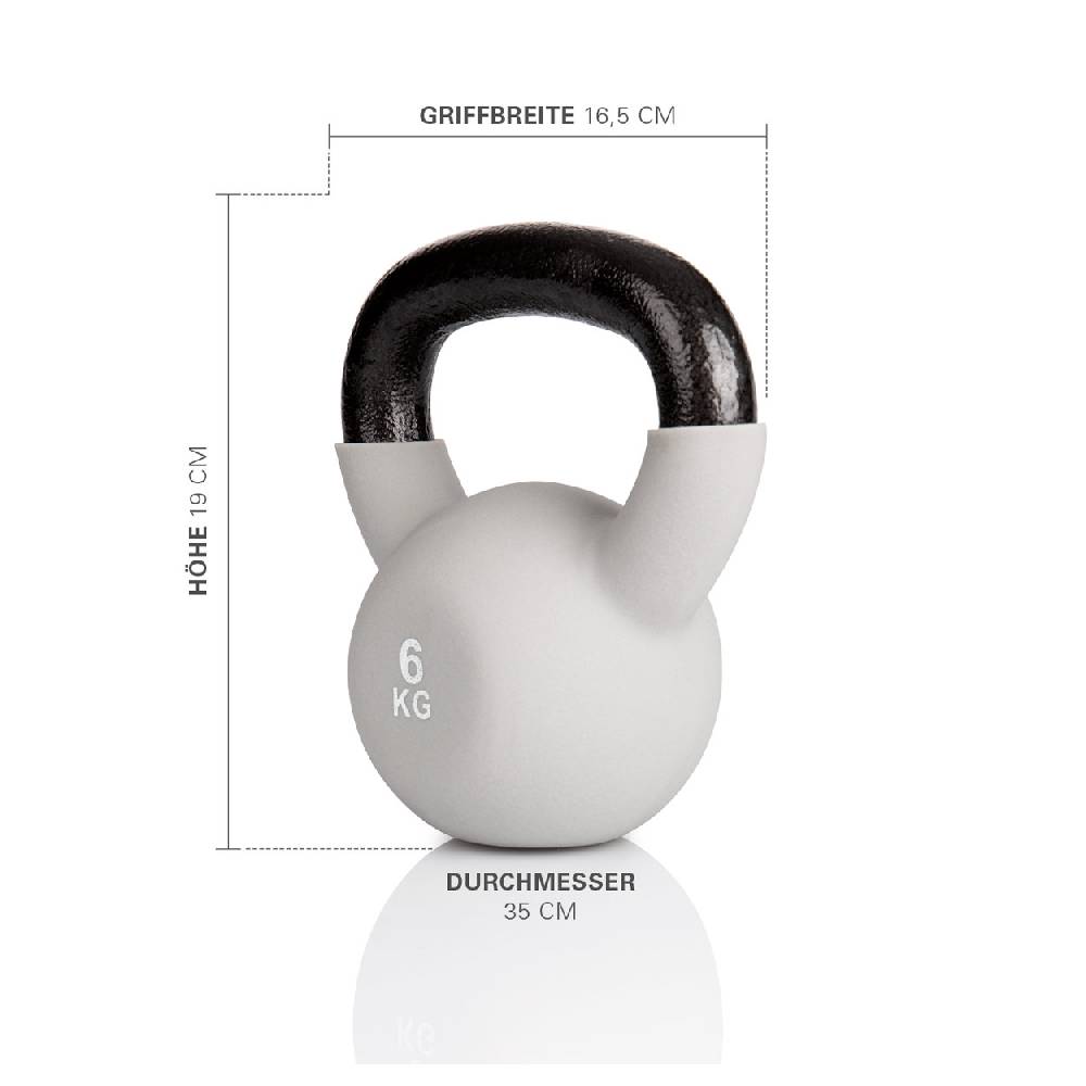 Sport Tec Kettlebell, 6 kg, grau Letzte 3 Tage