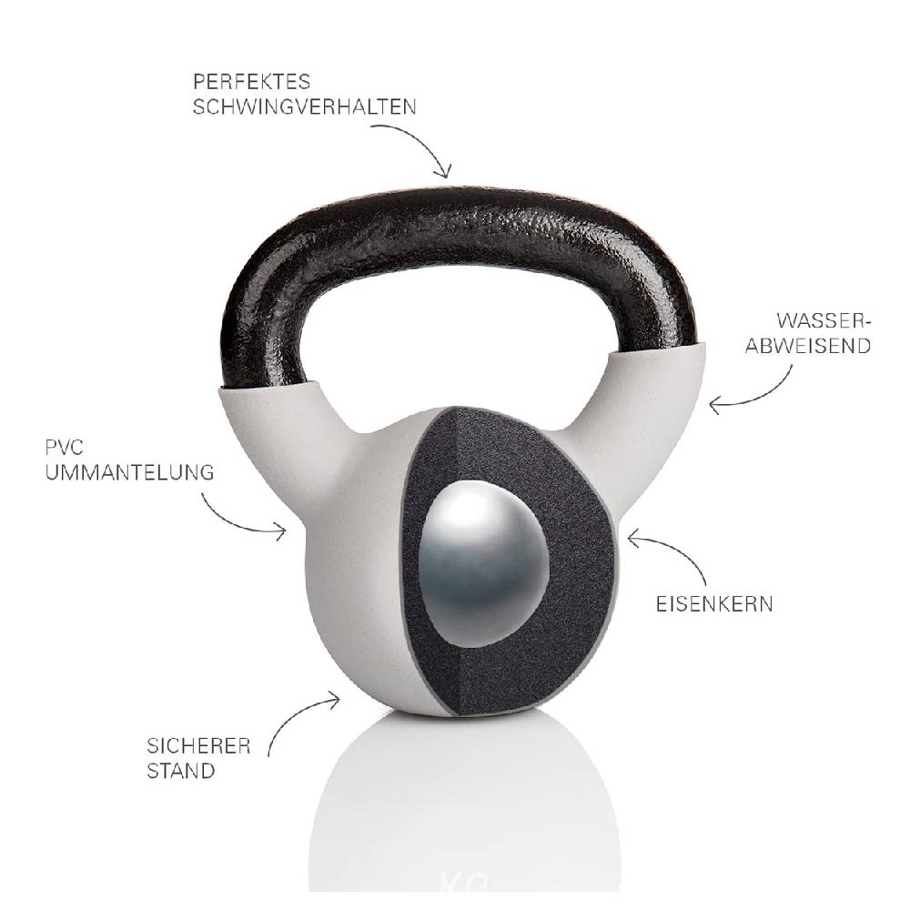 Sport Tec Kettlebell, 6 kg, grau Letzte 3 Tage
