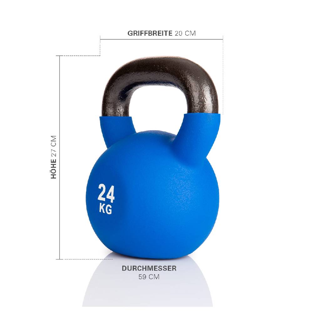 Sport Tec Kettlebell, 24 kg, blau Bis zu 50% Rabatt