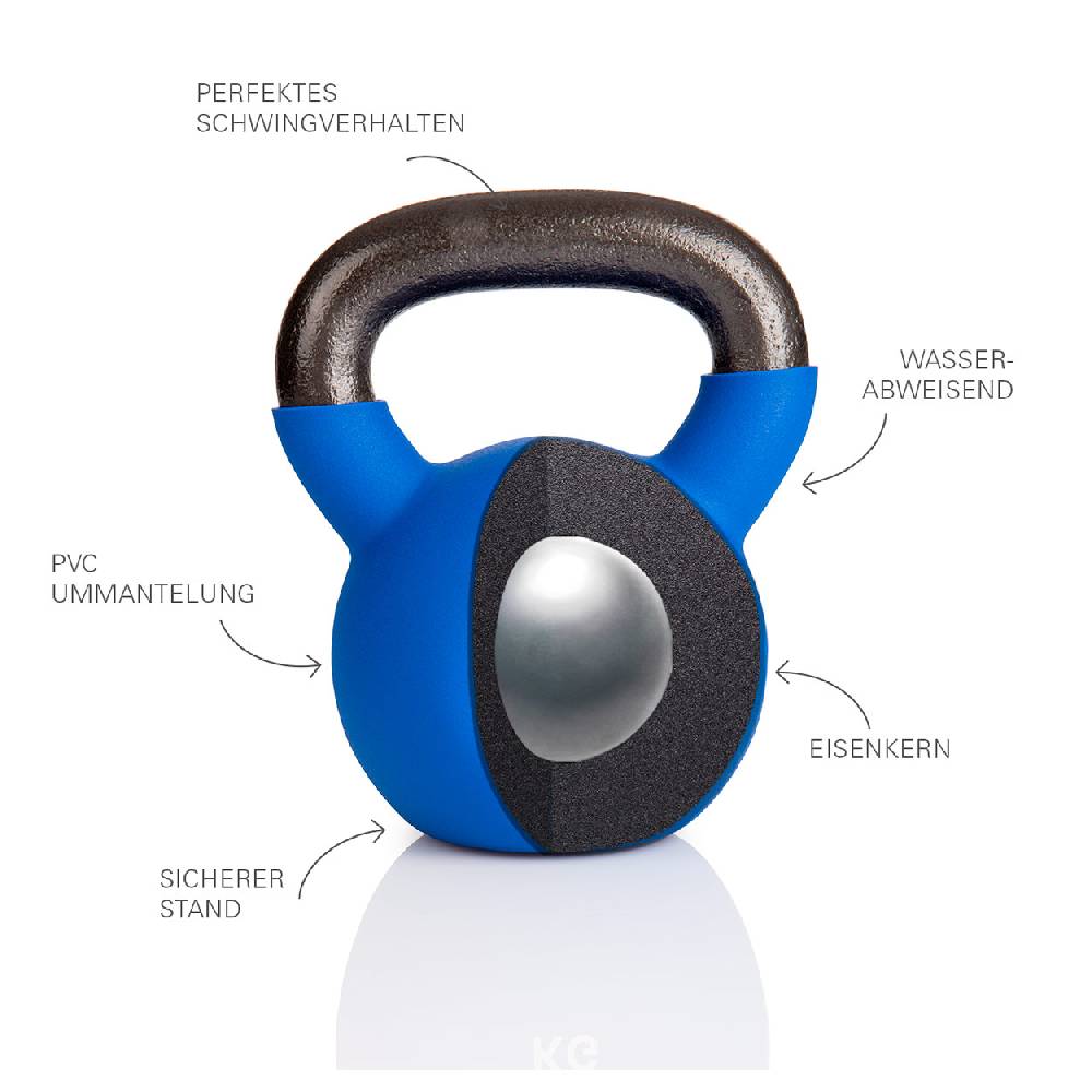 Sport Tec Kettlebell, 24 kg, blau Bis zu 50% Rabatt