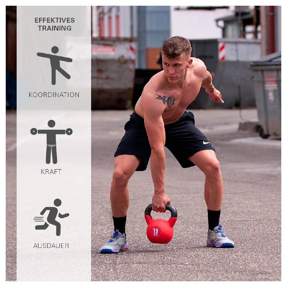 Sport Tec Sport-Tec Kettlebell-Set 9-tlg., 4-24 kg inkl. Ablage Bis zu 55% Rabatt