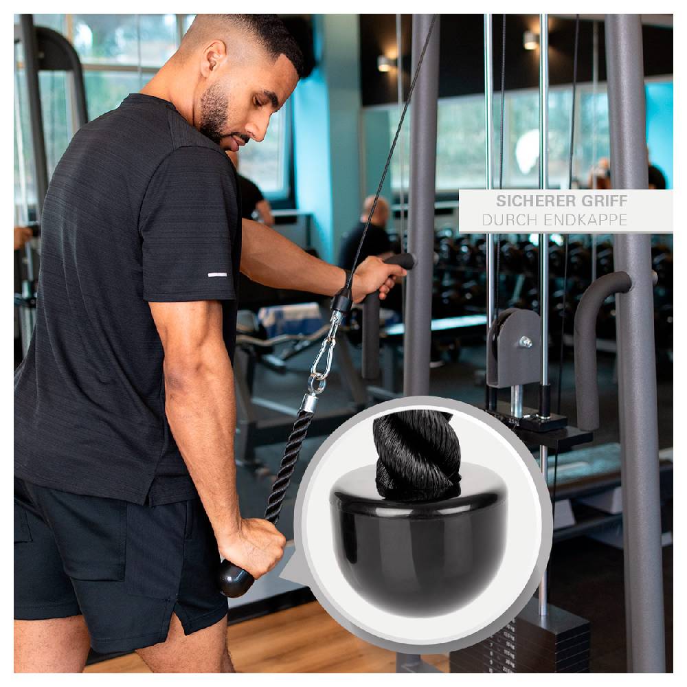 Sport Tec Trizepsseil einfach, schwarz, 40 cm Jubiläumsangebot