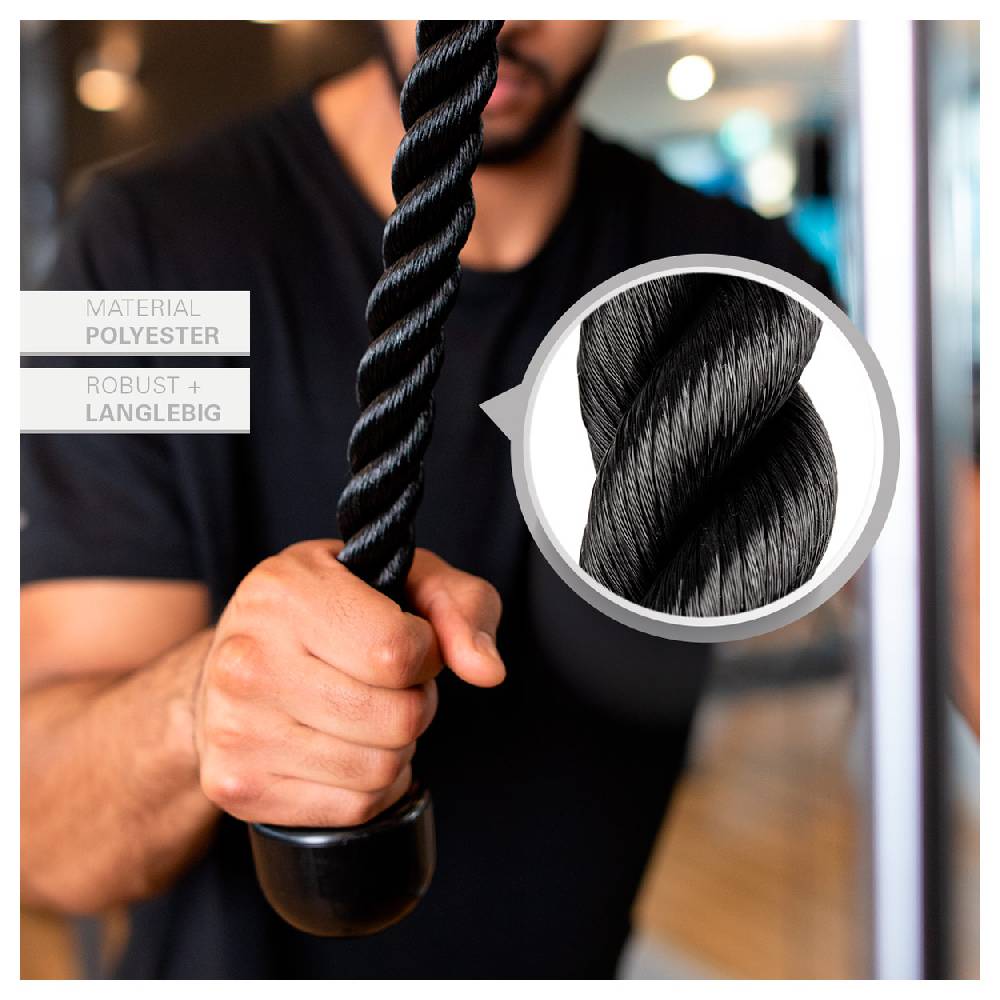 Sport Tec Trizepsseil einfach, schwarz, 40 cm Jubiläumsangebot