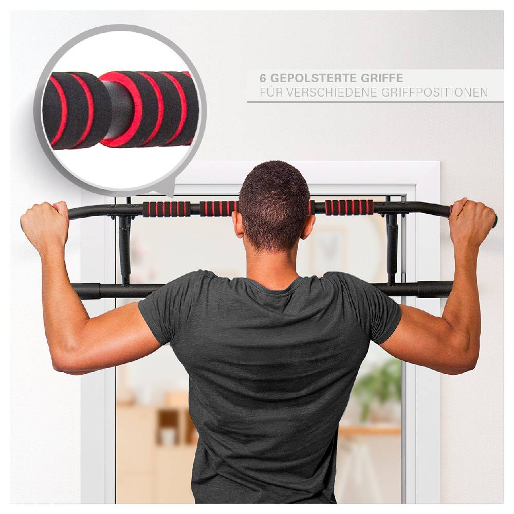 Sport Tec Sport-Tec Türreck Klimmzugstange klappbar, 117x28 cm, inkl. 2 Power Ropes + 2 Karabinerhaken Nur für heute
