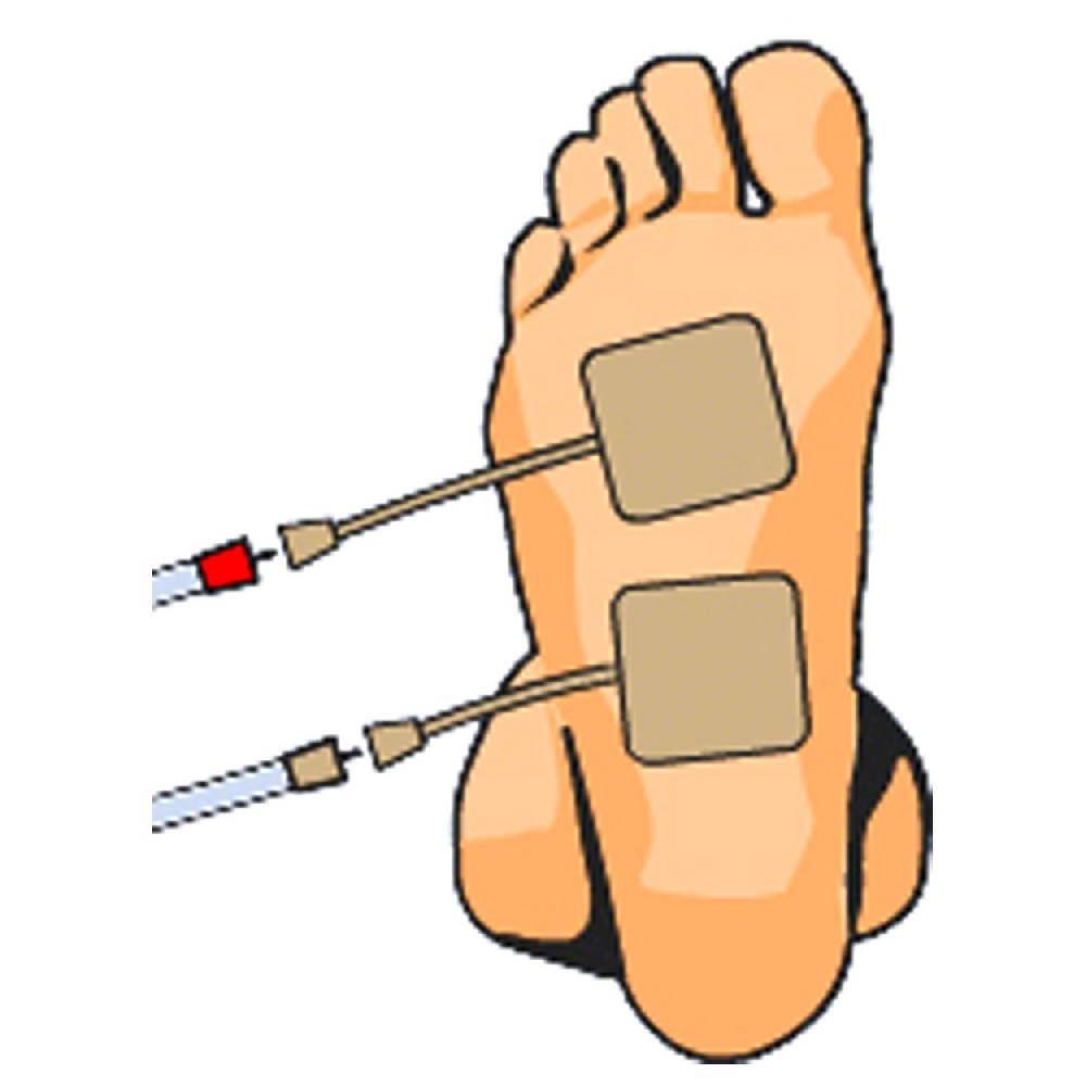 Sport Tec Compex Elektroden Wire, 5x5 cm, 4 Stück Lagerräumung