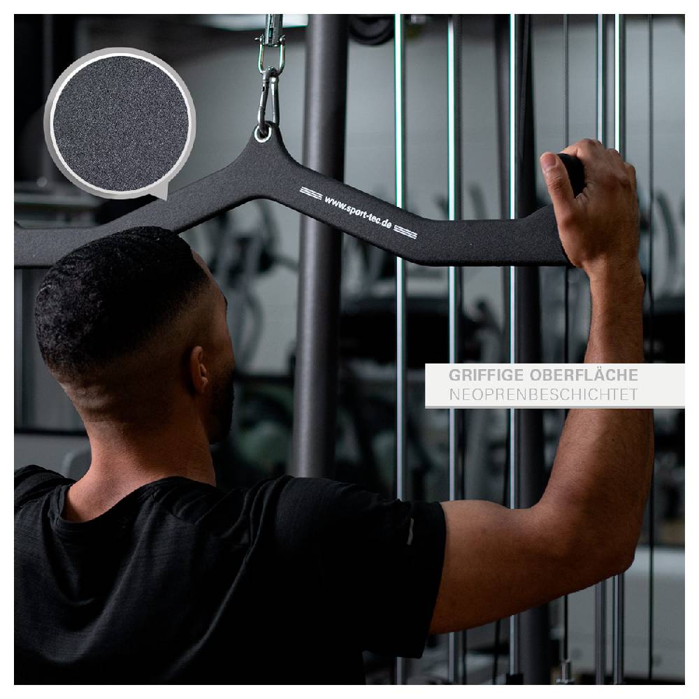 Sport Tec Sport-Tec ergonomischer Latzug- und Rudergriff, 80x10 cm Kauf eins, bekomm eins gratis
