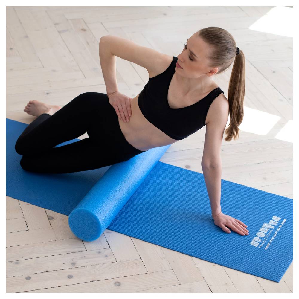 Sport Tec Yoga Rolle, ø 15 cm x 90 cm, blau Black Friday
