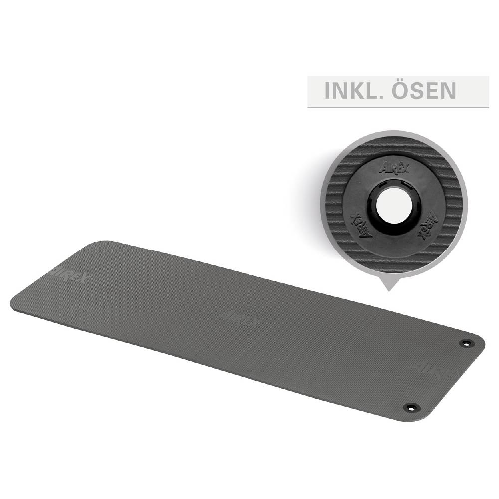 Sport Tec AIREX Pilates- und Yogamatte 190 inkl. Ösen, LxBxH 190x60x0,8 cm