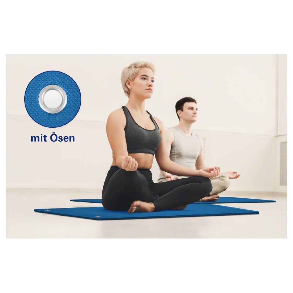 Sport Tec Pilates- und Yogamatte inkl. Ösen, LxBxH 140x60x0,6 cm, blau