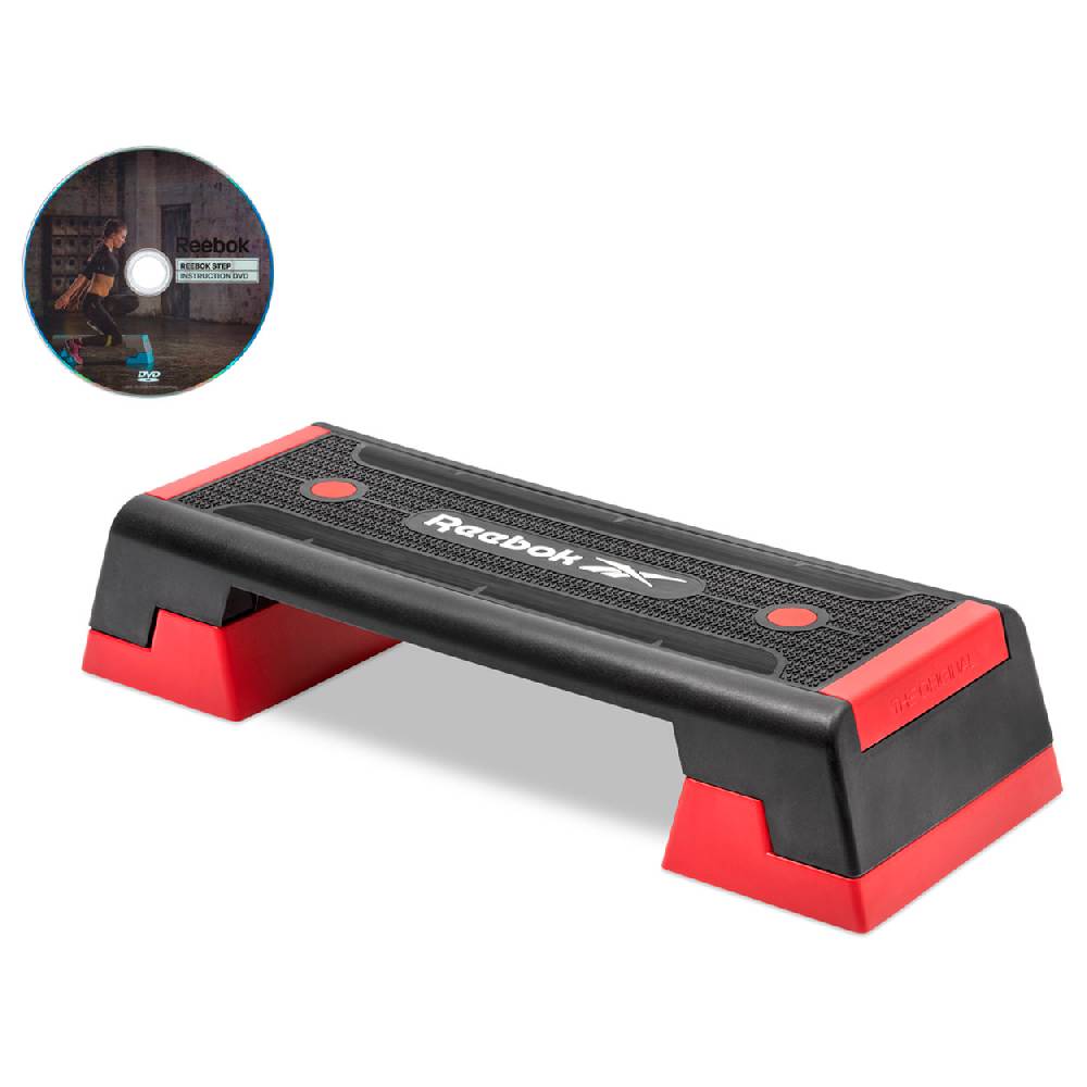 Sport Tec REEBOK Step professional inkl. DVD, schwarz-rot