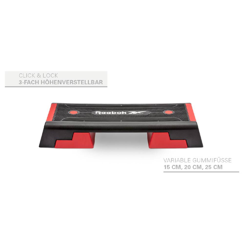 Sport Tec REEBOK Step professional inkl. DVD, schwarz-rot Saisonale Angebote