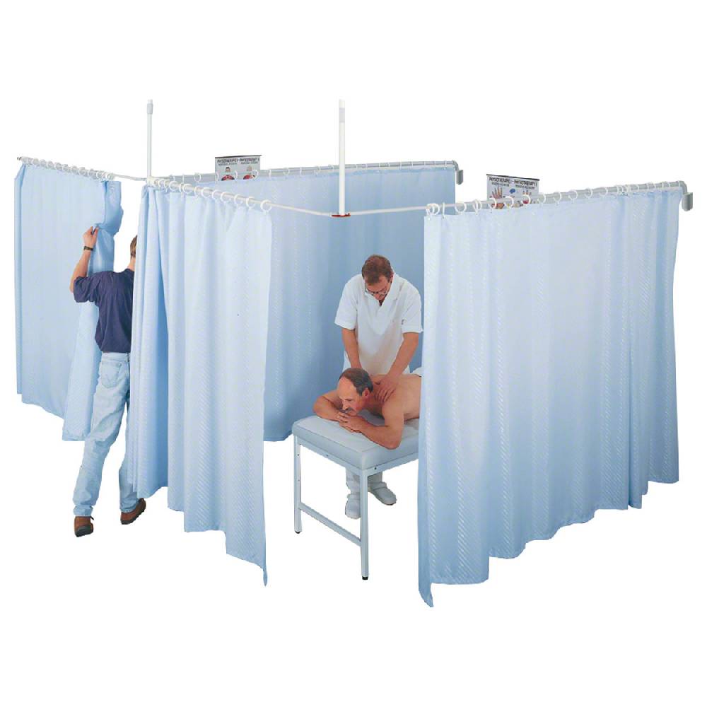 Sport Tec Teleskopkabine, 220x280 cm, kurzer Schenkel im Wandhalter