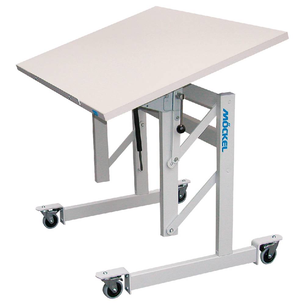 Sport Tec Möckel Sitz-Steharbeitstisch Ergo S72 BxTxH 80x60x72-122 cm, mit Rollen, grau/grau