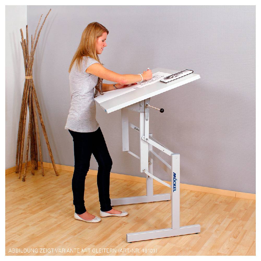 Sport Tec Sitz-Steharbeitstisch Ergo S72 BxTxH 120x80x72-122 cm, mit Rollen, grau/grau Neuheiten