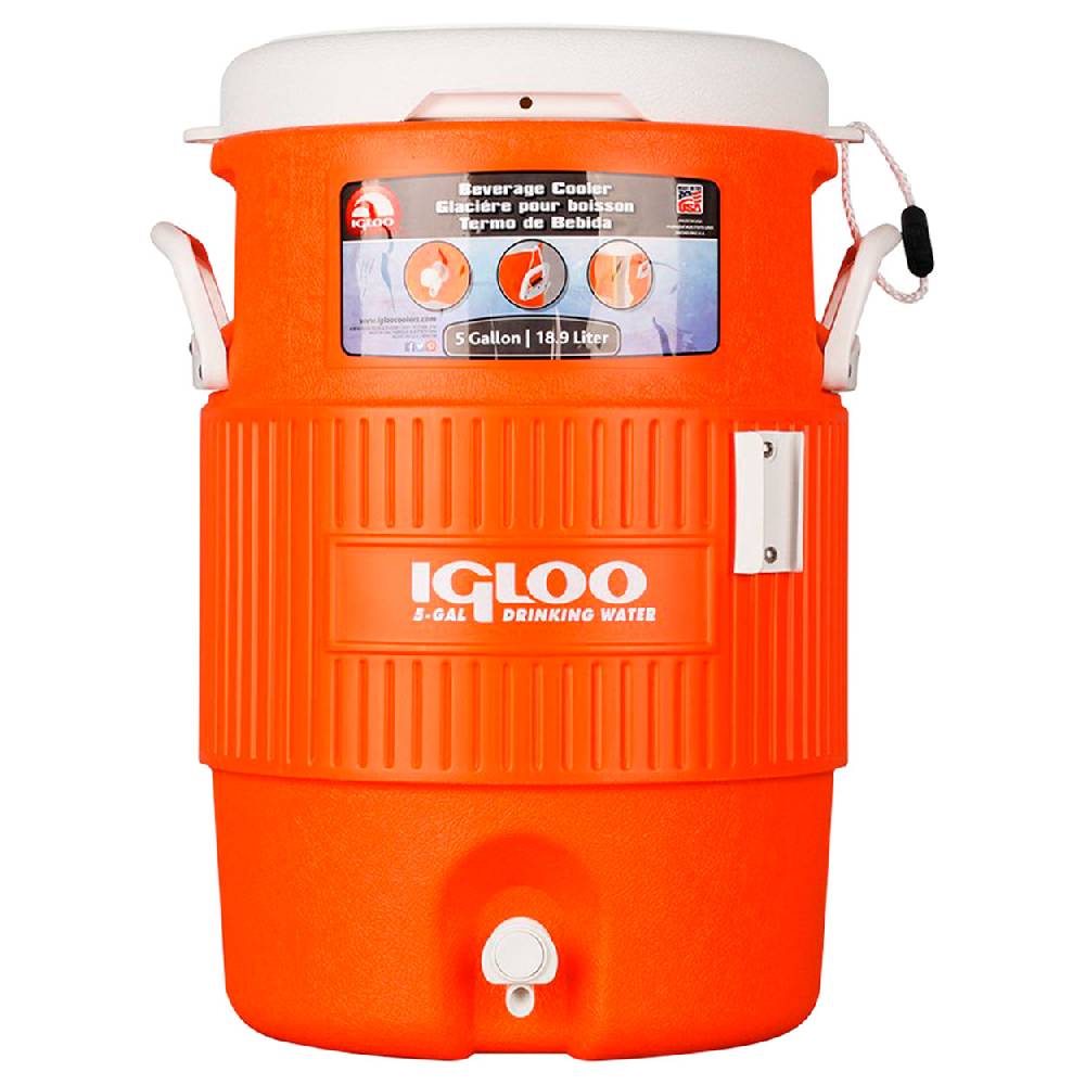 Sport Tec Igloo Getränkebehälter-Set, 3-tlg., 5 Gallon Seat Top 18,9 l, inkl. Becherhalter und Becher Zeitbegrenzte Promotion