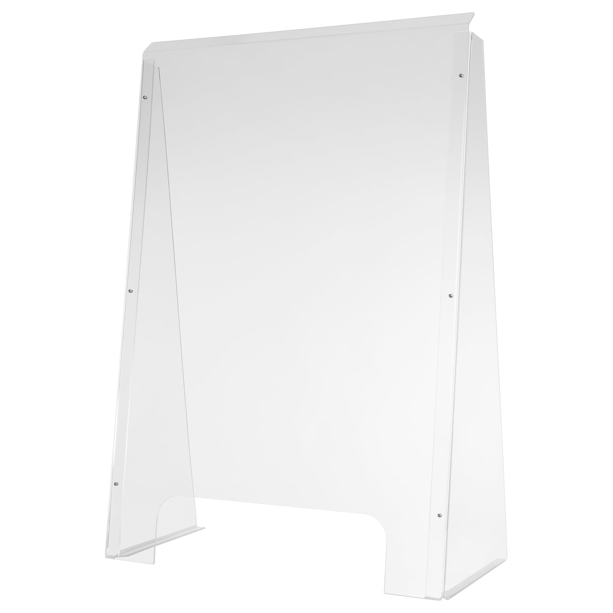 Sport Tec Hygiene Schutzwand aus Acrylglas 58x86x30 cm, mit Durchreiche 40x11 cm
