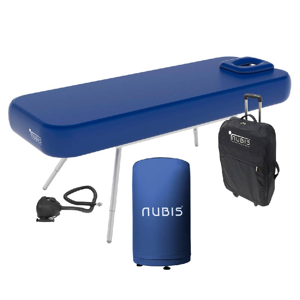 Sport Tec NUBIS Aufblasbare Massageliege Pro 2.0, inkl. Hocker 35x50 cm