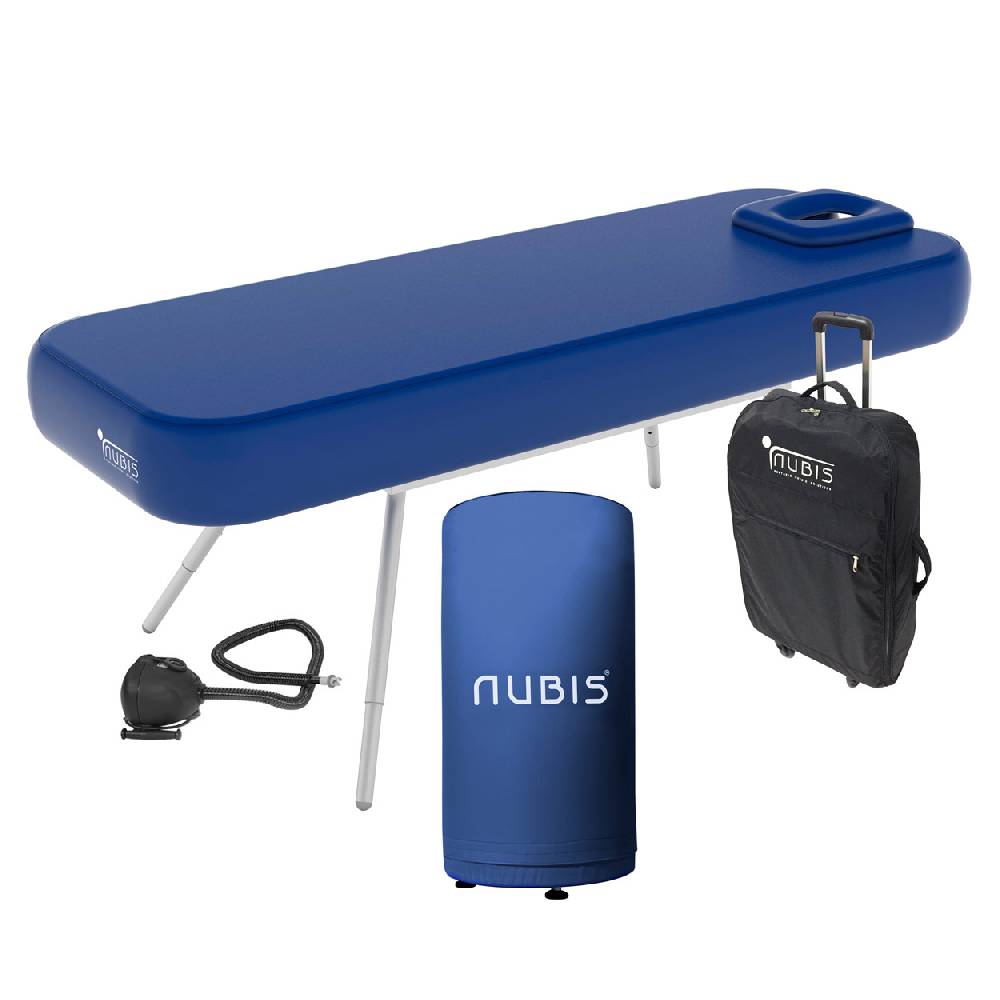 Sport Tec NUBIS Aufblasbare Massageliege Pro 2.0, inkl. Hocker 35x60 cm