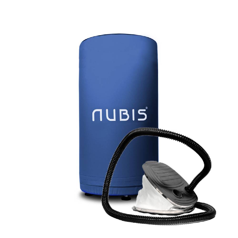 Sport Tec NUBIS aufblasbarer Hocker inkl. Tragetasche, 35 x 60 cm + Fußpumpe
