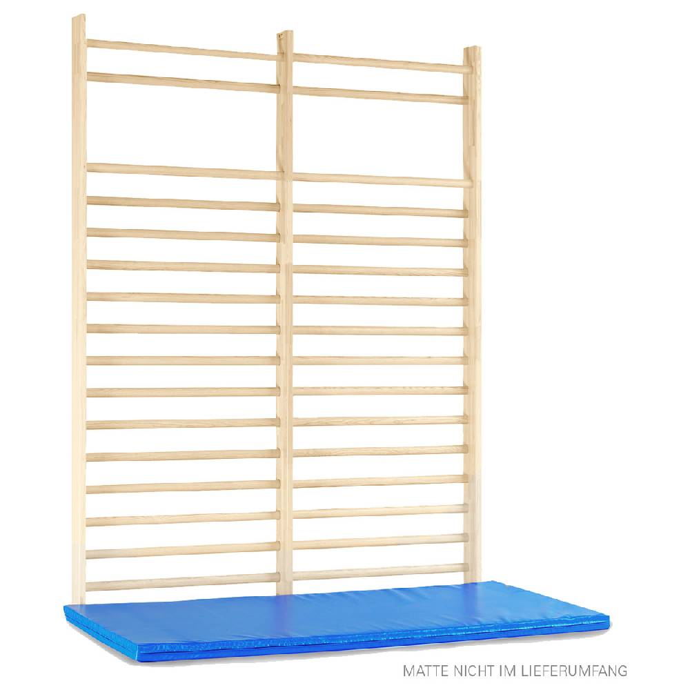 Sport Tec Sprossenwand nach DIN, BxH 200x260 cm, 2 Felder, je 16 Sprossen