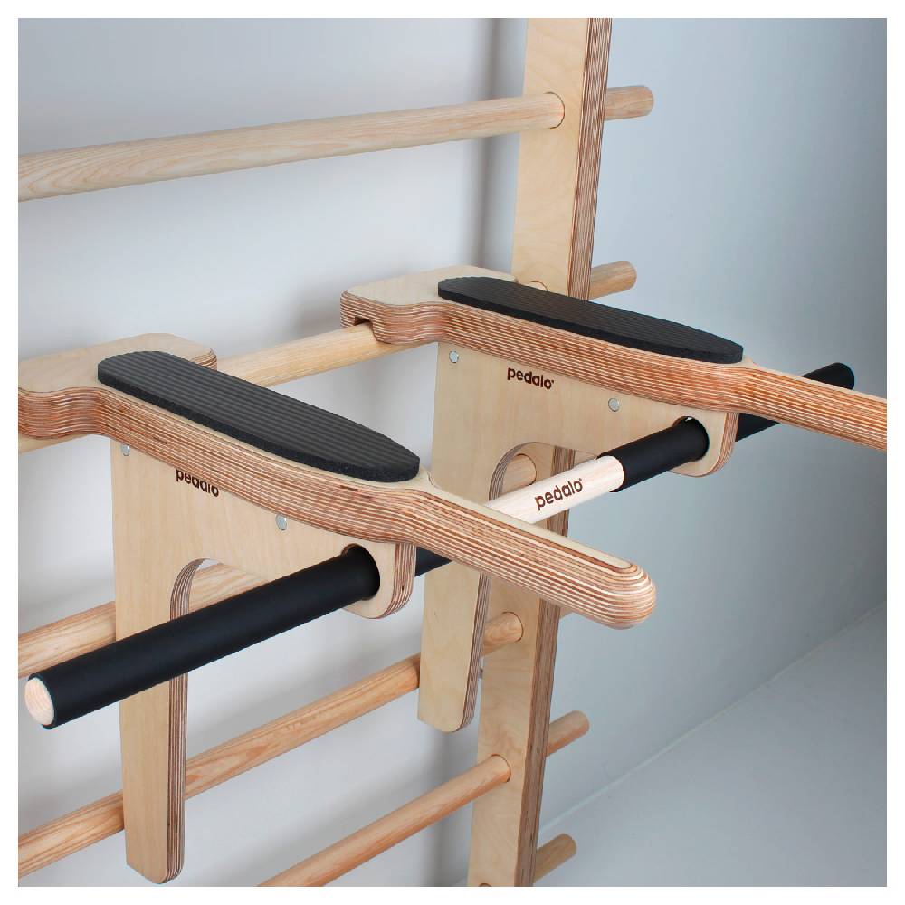 Sport Tec Pedalo Dipbügel-Set, Dipbügel + Trainingsstab für Sprossenwand