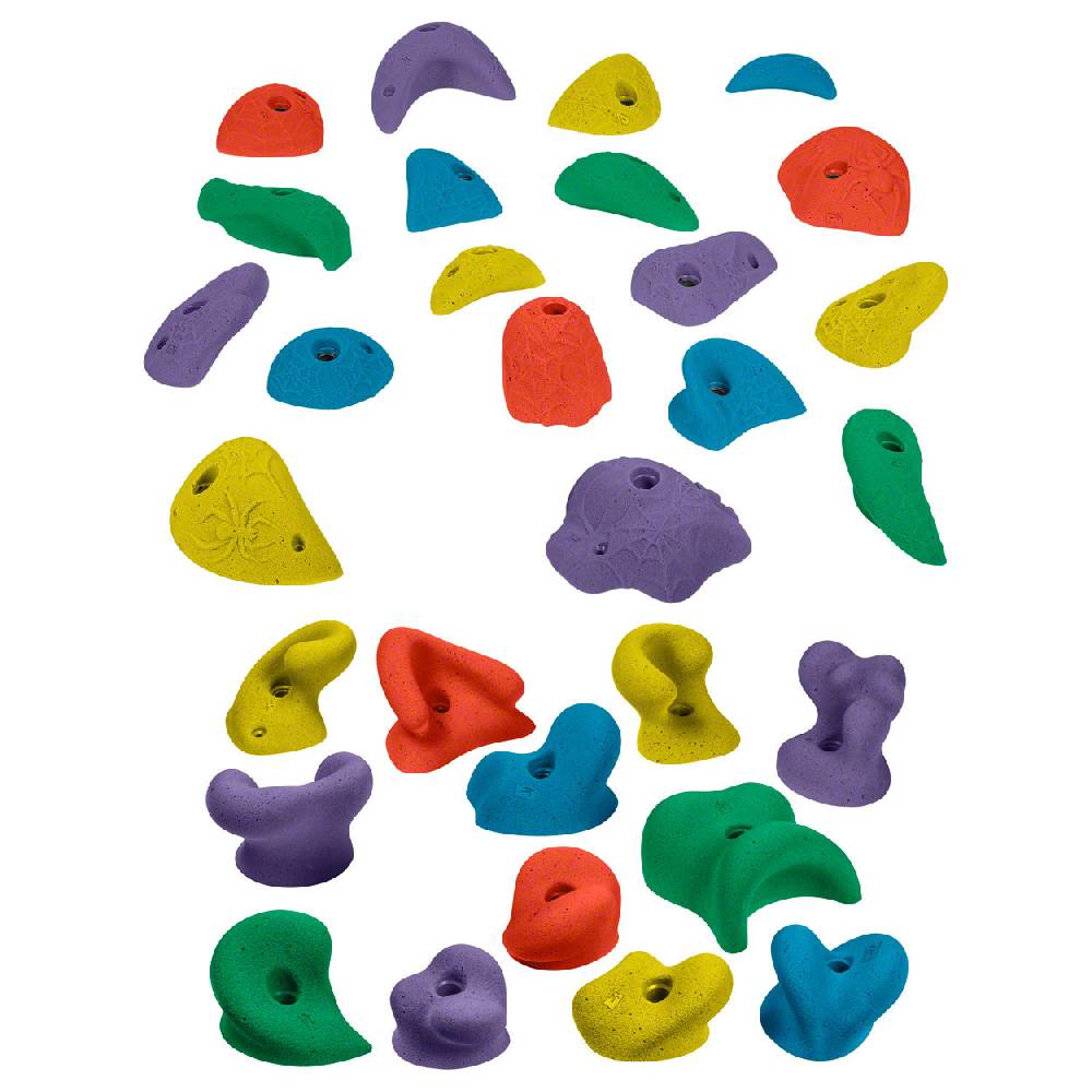 Sport Tec Klettergriff-Set Happy Gibbon + Spider Jugs, 30-tlg Fabrikverkauf
