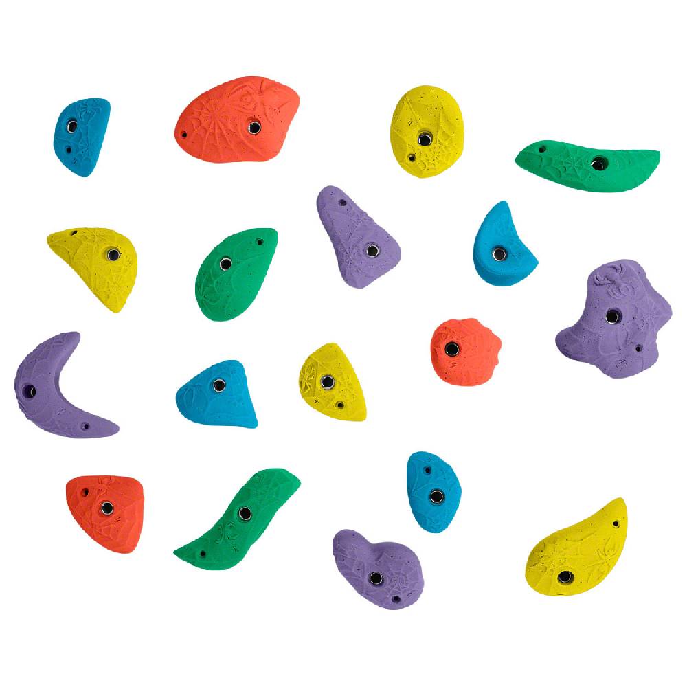 Sport Tec Klettergriff-Set Happy Gibbon + Spider Jugs, 30-tlg Fabrikverkauf