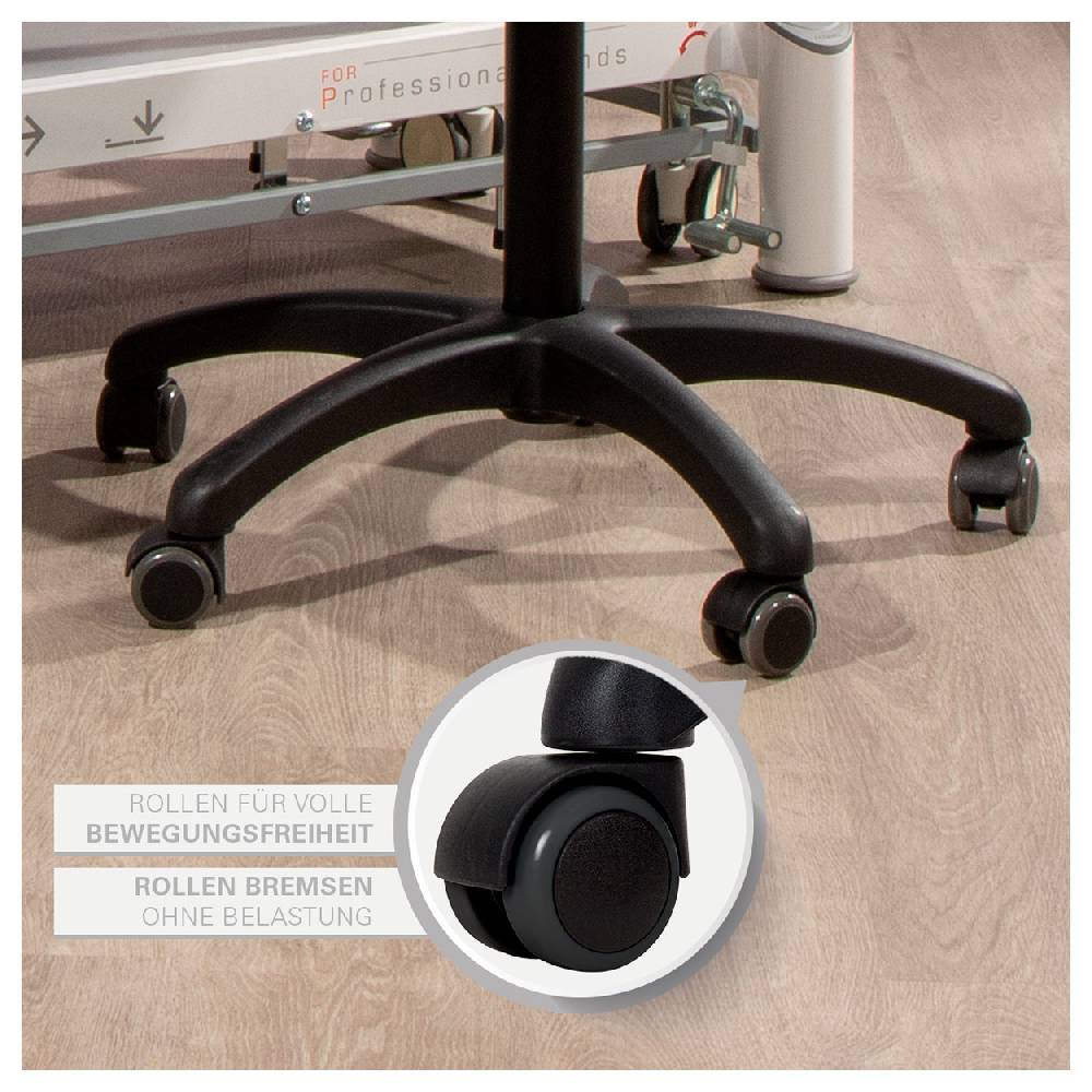 Sport Tec Drehhocker Standard mit Holzsitzfläche und Rollen Räumungsverkauf