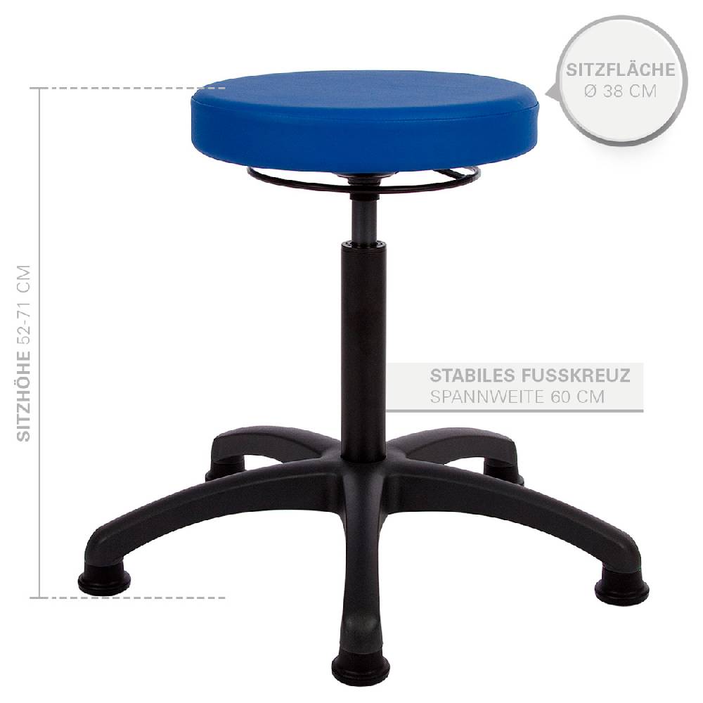 Sport Tec Drehhocker Standard mit Komfort-Polster und Gleitern Super Sparpreis