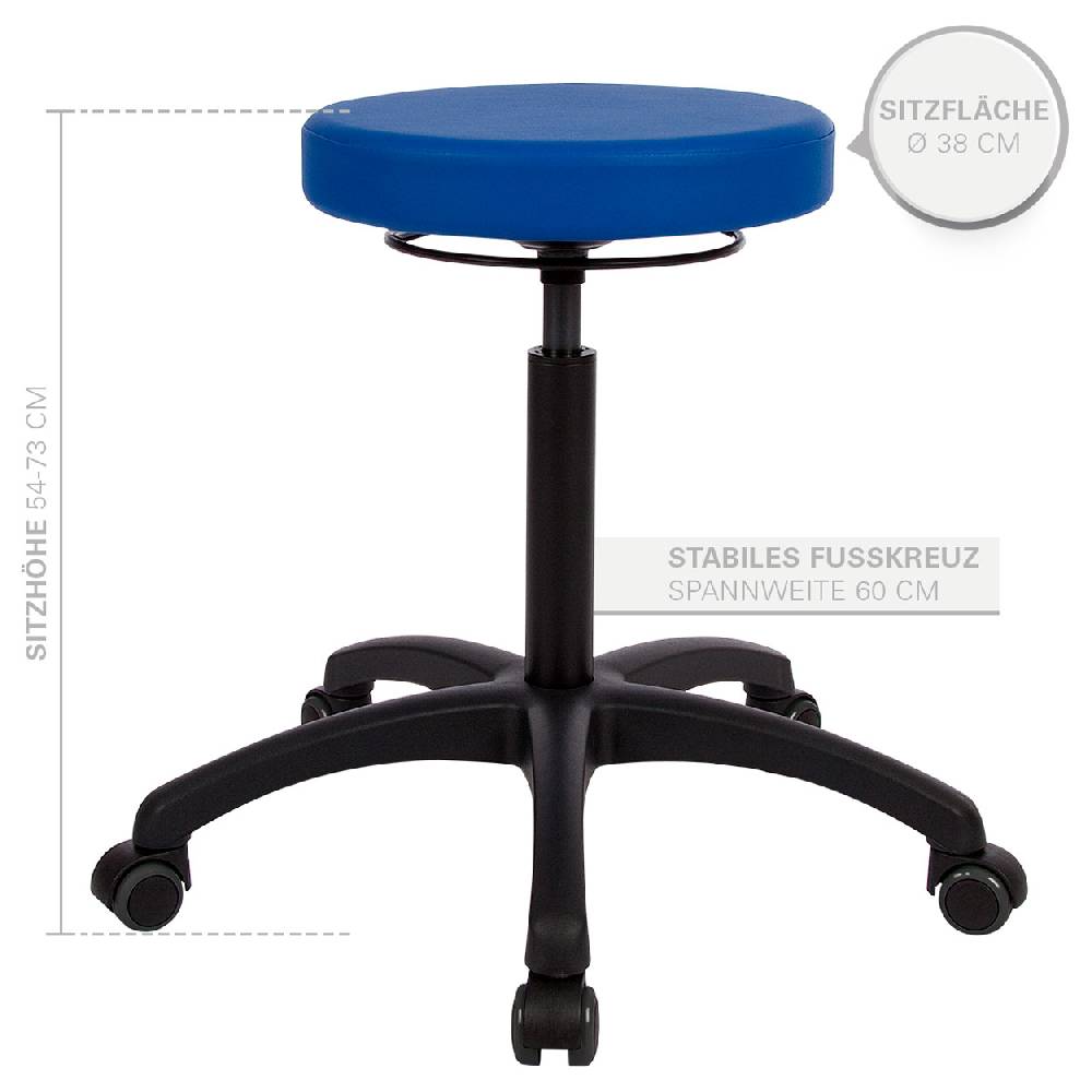 Sport Tec Drehhocker Standard mit Komfort-Polster und Rollen Wochenangebot