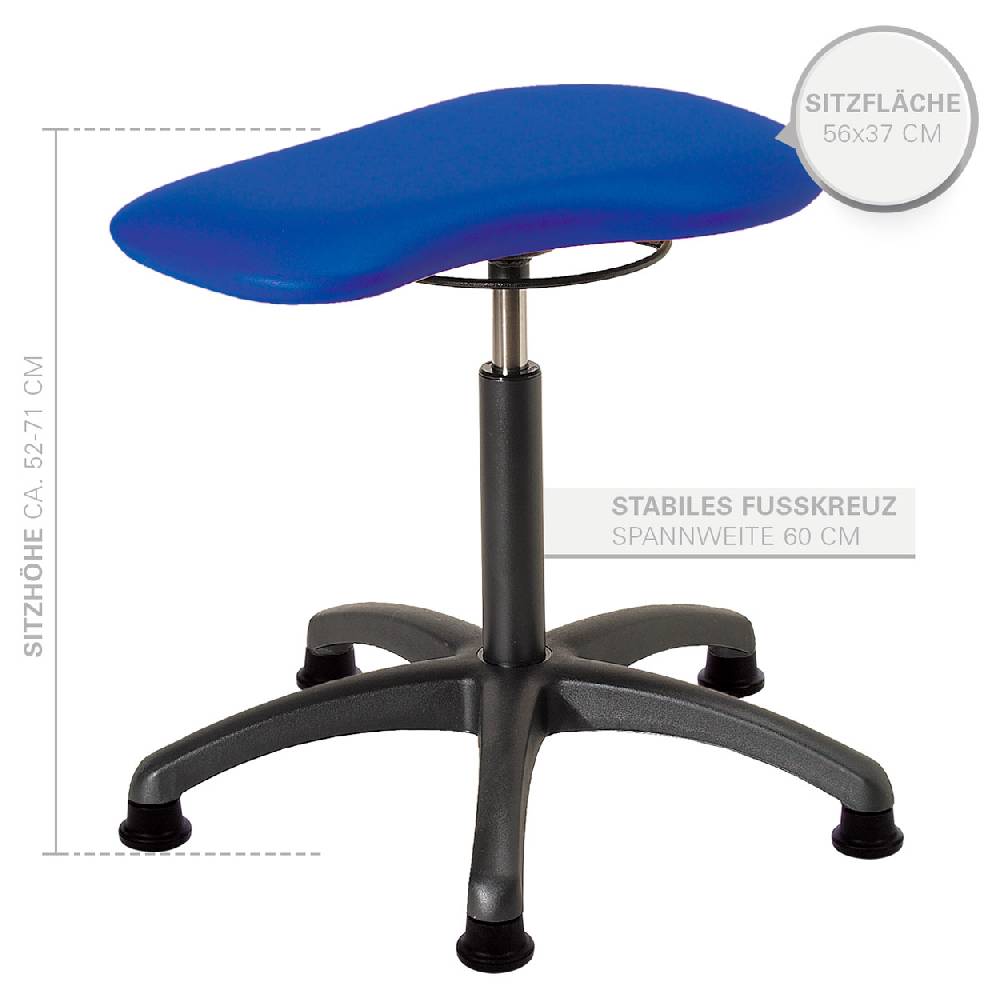 Sport Tec Therapiehocker mit Polster, Standard mit Gleitern Letzte 3 Tage